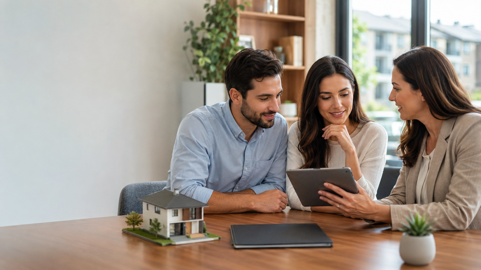 David Silva discussing home loan options with clients